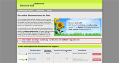 Desktop Screenshot of blumenversand-uebersicht.de
